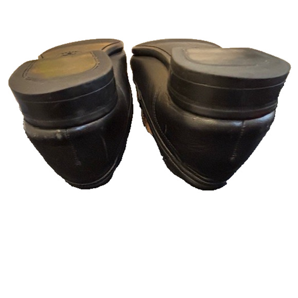 BALLY Colmar Leather mens loafers 9.5E Black Very Nice Condition - Picture 10 of 11